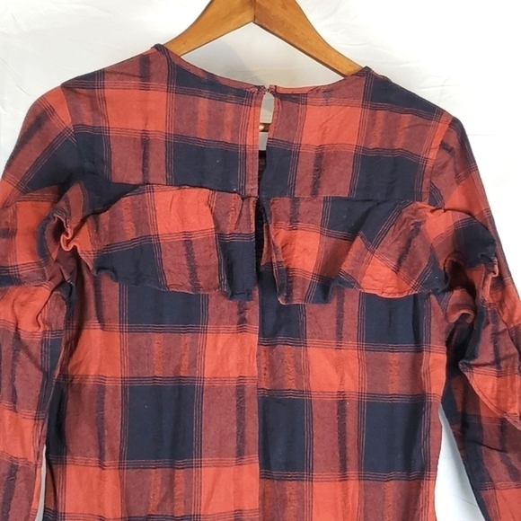 BCBGeneration Ruffle Plaid Dress‎ - Picture 7 of 8